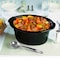 Megachef Round Triple 1.5 Qt Slow Cooker and Buffet Server in Copper and Black with 3 Cooking Pots MC-1103 - alternate 4