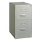 Hirsh 15 in W 2 Drawer Vertical File Cabinet, Light Gray, Letter 22732 - alternate 1