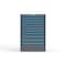 Strong Hold 11 drawer cabinet - (7x 2ft, 3x 3ft, 1x 4ft) - Blue accents - Keyed Alike S3044-PPAAS-1102FS - alternate 1