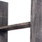 Homeroots 4 Step Rustic Black Wood Ladder Shelf 380327 - alternate 2