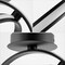 Jonathan Y Nicole 14.25" 2-Light Modern Minimalist Aluminum Ring Integrated LED Semi Flush Mount, Black JYL1700A - alternate 3
