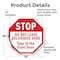 Signmission Stop Do Not Leave Deliveries Here T, 18 Inch X 18 Inch, Vinyl Decal OC-D-18-48 - alternate 2