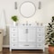 Flash Furniture Vega 48 Inch Bathroom Vanity w/Sink, Storage Cabinet w/Soft Close Doors, and 9 Drawers, White FS-BN-2-48-WH-GG - alternate 1