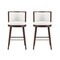 Manhattan Comfort Evalyn Barstool in White - Set of 2 2-BS024-WH - alternate 3