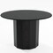 Homeroots 46" Black Solid Wood Pedestal Base Round Top Dining Table 721049 - alternate 4