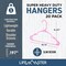 Lifemaster Heavy-Duty Plastic Hangers, Non-Slip, Space-Saving, Holds 5 lbs, Pink, 20PK LMPLCPIK20 - alternate 2