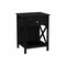 Monarch Specialties Accent Table, Side Table, 2 Tier, Bedroom, Nightstand, Black Veneer, Transitional I 3986 - alternate 1