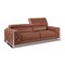 Homeroots 89" Camel Italian Leather Sofa With Silver Legs 476516 - alternate 2
