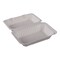 Empress Earth Hinged Container Molded Fiber 9 inx6 inHoagie Natural White PFAS Free, 250PK EHL-96-PF - alternate 2