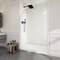 Anzzi Ember Series 74x 34in Framed Arch Fixed Shower Screen Door, Brushed Nickel, 8mm Tempered Clear Glass SD-AZ18-01BN - alternate 5