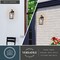 Vaxcel Clinton Matte Black Outdoor Wall Sconce Light Clear Glass Shade, Dimmable T0808 - alternate 3
