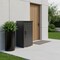 Homeroots Set of Two Black Multi-Tier Steel Mail Box With Lid, 2PK 714598 - alternate 2