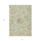 Homeroots 10' X 14' Artichoke Green Mint Green And Taupe Floral Washable Indoor Outdoor Area Rug 589451 - alternate 4