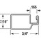 Prime-Line Screen Frame 3/4 in. x 5/16 in. x 72 in., Matte Black (20 Pack) MP140388 - alternate 2