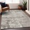 Homeroots 9' X 12' Beige And Gray Abstract Washable Indoor Outdoor Area Rug 602687 - alternate 3