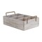 Homeroots 15" Gray And Brown Solid Wood Desk Organizer 399662 - alternate 6