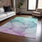 Homeroots 3' X 5' Green Abstract Washable Non Skid Indoor Outdoor Area Rug 559787 - alternate 2