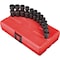 Sunex 1/4" Drive Universal Impact Socket Set, Metric, 12 pcs 1814 - alternate 1