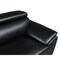 Homeroots 69in Black and Silver Leather Loveseat 720506 - alternate 4