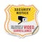 Signmission Security Notice Shield Sign This Propert, 12 inch X 12 inch, Vinyl Decal, 2PK SHI-D-2PACK-12-462 - alternate 1