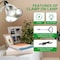 Ipower Clamp Lamp Light with 5.5 Inch Aluminum Reflector up to 60 Watt E26 Socket (no Bulb Included) HIWKLTCLAMPSSILWHT - alternate 3