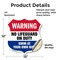Signmission Pool Warning Shield Sign No Lifeguard On, 12 Inch X 12 Inch, Vinyl Decal SHI-D-12-432 - alternate 2