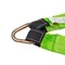 Mytee Products V Bridle Strap 3in x 48in Leg w/ RTJ Clusters, Hi-visible/Abrasion Green Webbing VStrap-0348RTJ - alternate 2