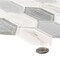 Andova Tiles Astor 2-in. x 4-in. Elongated Hexagon Glass Wall & Floor Mosaic Tile (0.99 Square Feet Per Box) Andova Tiles - alternate 3