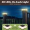 Pure Garden Solar Post Cap Lights 4 Waterproof LED Solar Powered Lights for Wooden or Vinyl Fence Post Caps 50-LG1506-2 - alternate 4