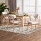 Baxton Studio Emily 5-Piece Dining Set, Natural and White 261-14268-13283-ZORO - alternate 4