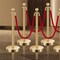 Vevor Crowd Queue Control Stanchions with Sign Holder and 3PCS 6.5FT Belt, 6PK 2MIHGHD1CPJD-6 - alternate 3