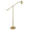 Homeroots 60" Brass Swing Arm Floor Lamp With Brass Drum Shade 523533 - alternate 1