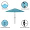 Pure Garden 10-Foot Outdoor Tilting Patio Umbrella with Base, Blue 50-100-BB - alternate 2