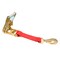 Tie 4 Safe 2'' x 12'' Fixed End w/ Ratchet and Twisted Snap Hook. WLL: 3,333 LBS Red RT04CK-501S-MH01-R-C-1 - alternate 1