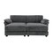 Homeroots 55" Gray Fabric Modular Sleeper Sofa With Ottoman 568278 - alternate 1
