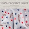 Lavish Home 3-Piece Queen Quilt Set Bedspread & 2 Pillow Shams with Patriotic Star Pattern Lightweight Quilt Set 66-002-PRT-SQ - alternate 4