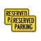 Signmission Reserved Parking Bright Yellow, 18'' X 24'' 2 Signs, Heavy Gauge Aluminum, 2PK A-1824-2PACK-22991 - alternate 1