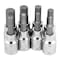 Performance Tool 8 pc. Socket Set, Metric Hex Bit, 3-10mm, Storage Case W38890 - alternate 1