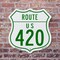 Signmission Route Marker Shield Sign Us 420, 6 Inch X 6 Inch, Plastic Sign SHI-P-6-477 - alternate 4