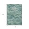 Homeroots 10' X 14' Teal Blue And Ivory Abstract Washable Indoor Outdoor Area Rug 631322 - alternate 2