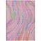 Homeroots 8' X 10' Pink Green And Teal Blue Abstract Washable Indoor Outdoor Area Rug 600249 - alternate 3