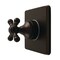 Kingston Brass Single-Handle Six-Way Diverter Valve with Square Trim Kit, Oil Rubbed Bronze KS4045BX - alternate 1
