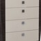 Homeroots 48" Refined Beige High Gloss Chest 329661 - alternate 2