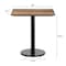 Flash Furniture Commercial 30x24 Natural HPL Tabletop with Black Table Height RD Base ST-REC2430-NAT-TR18-GG - alternate 3