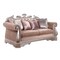 Homeroots 80in Champagne Velour Loveseat and Toss Pillows 348649 - alternate 3