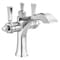 Delta Monoblock Bathroom Faucet, Single Hole, Two Handle, Chrome, 1.2 gpm, 5-1/4 in Spout Reach 856-DST - alternate 2