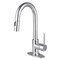 Kingston Brass Single-Handle Pull Down Sprayer Bar Faucet, Polished Chrome LS2461DL - alternate 1