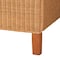 Bali & Pari Melanie Natural Rattan Bed - Coastal Boho Bed Frame with Scalloped Headboard, Queen 265-14410-ZORO - alternate 2