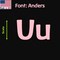 Aacc Self-Adhesive Vinyl Letter: U, Scale: 5 in. Color: Pink Font: Anders by AACC-Anders-UU-Pink-I5x1 - alternate 1