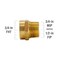 Proline Series Brass 3/4-in FHT x 3/4-in MIP Tapped 1/2-in FIP Garden Hose Adapter GH-679B - alternate 3